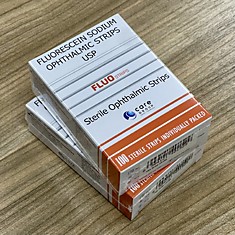 Тест-полоски офтальмологические диагностические FluoStrips, №100, Индия